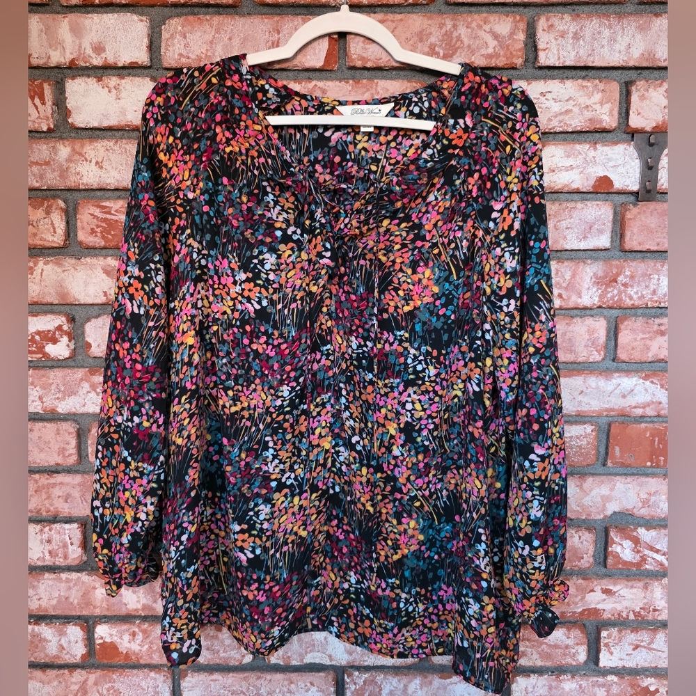 Pioneer Women  Multicolor Floral Blouse